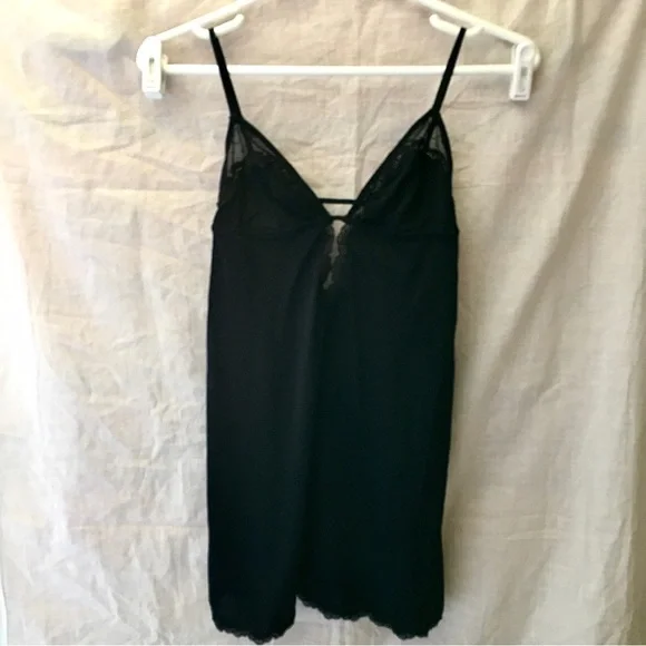 Victoria’s Secret - Very Sexy Babydoll Lace Trim Satin Slip NWOT (M) - Picture 1 of 13